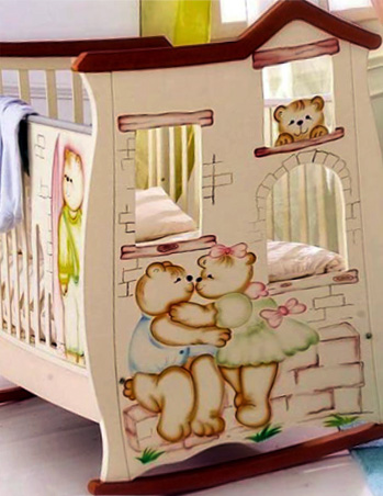 Обычные детские кроватки